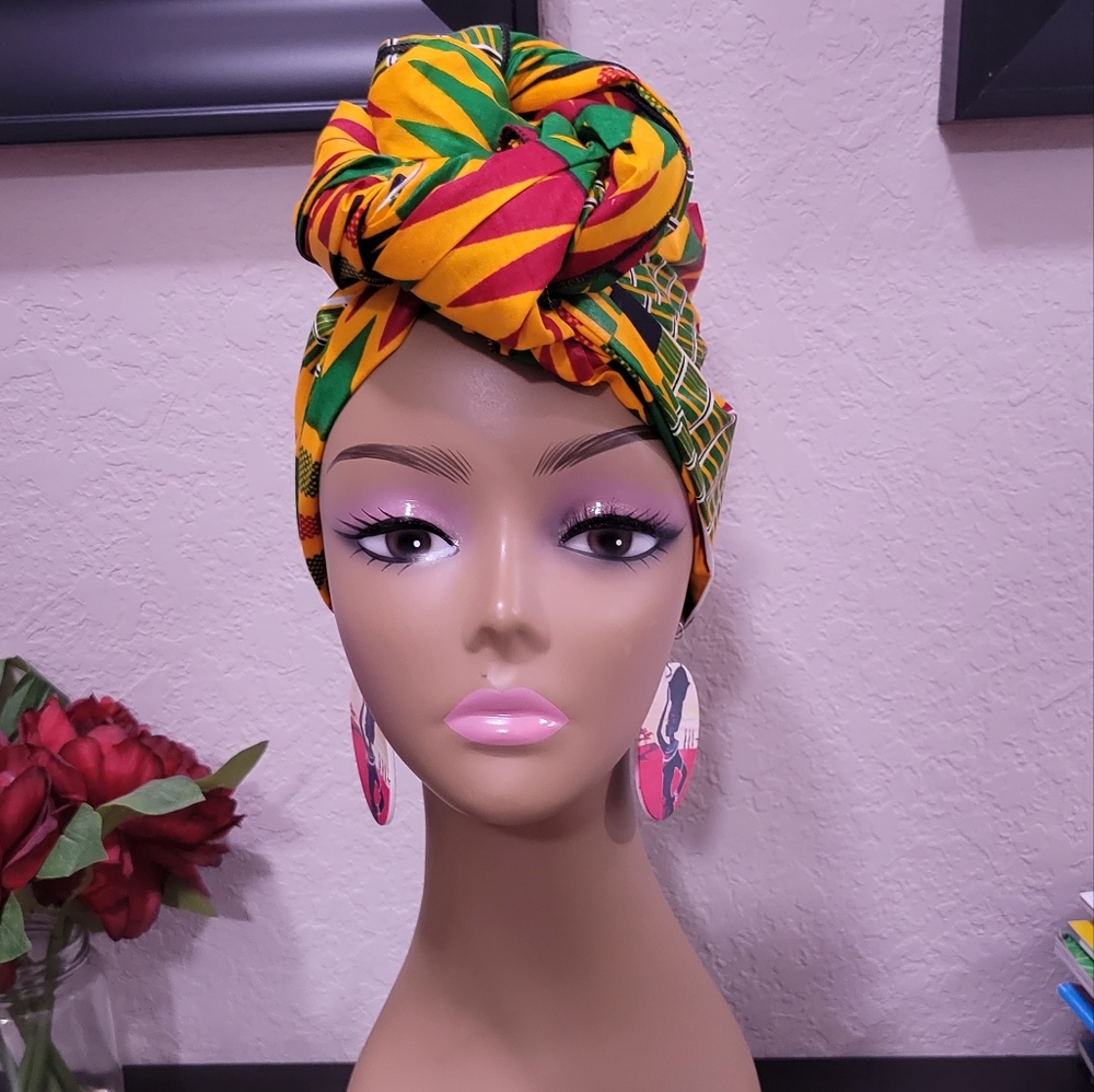 Kente African Ankara headwrap